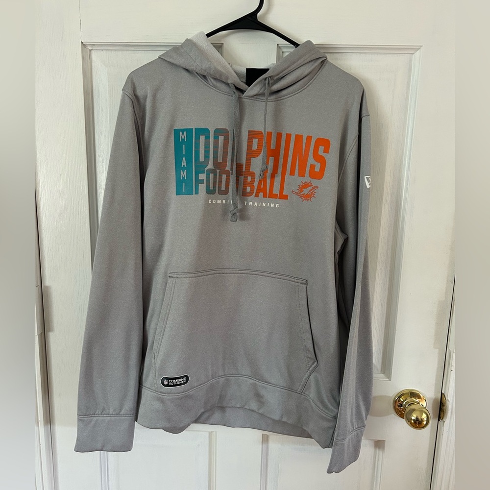 Grey Miami Dolphins Hoodie